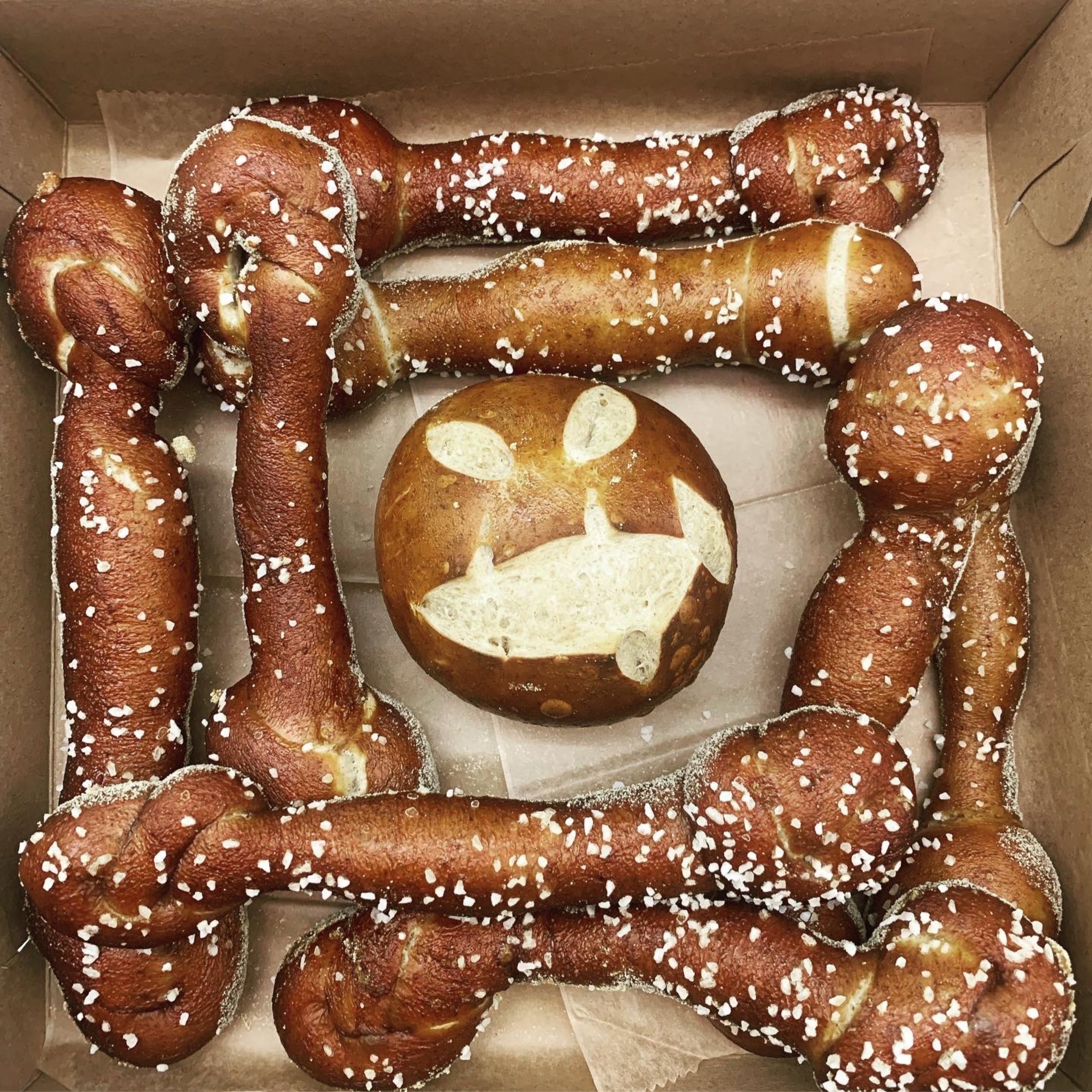 Skellington Pretzel Pack Large herb & honey bakery