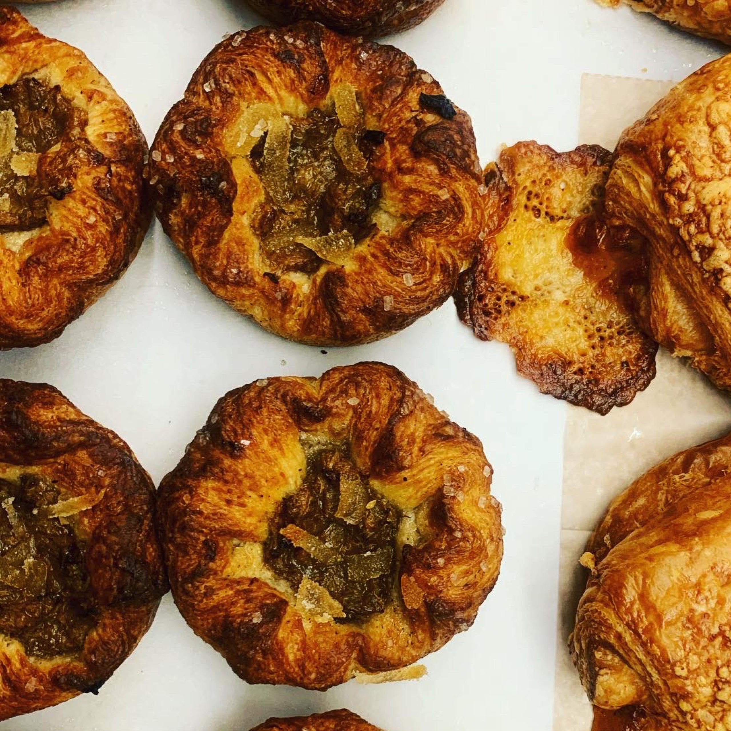 Peachy Queens Kouign Amann herb & honey bakery